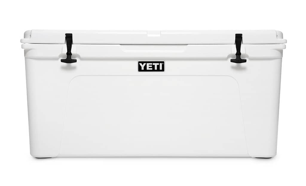 Yeti Tundra 125 cooler for whitewater rafting trip